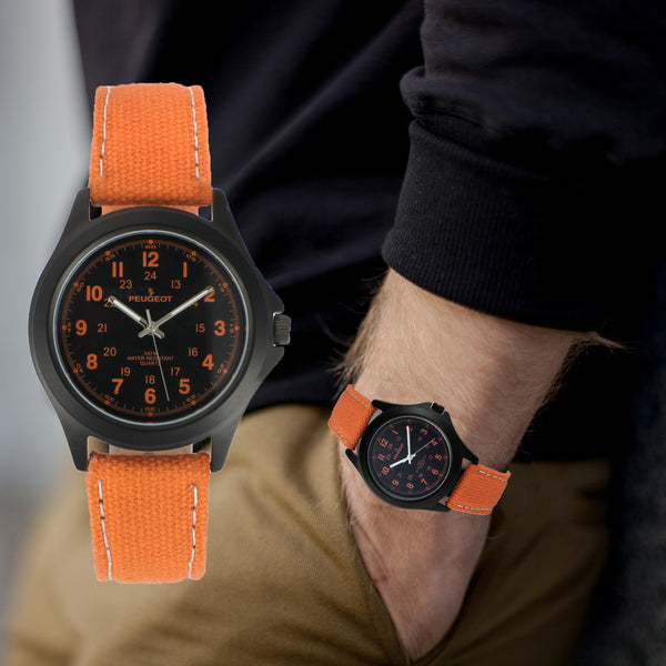 Men's Watch with Canvas Strap - Peugeot Watches