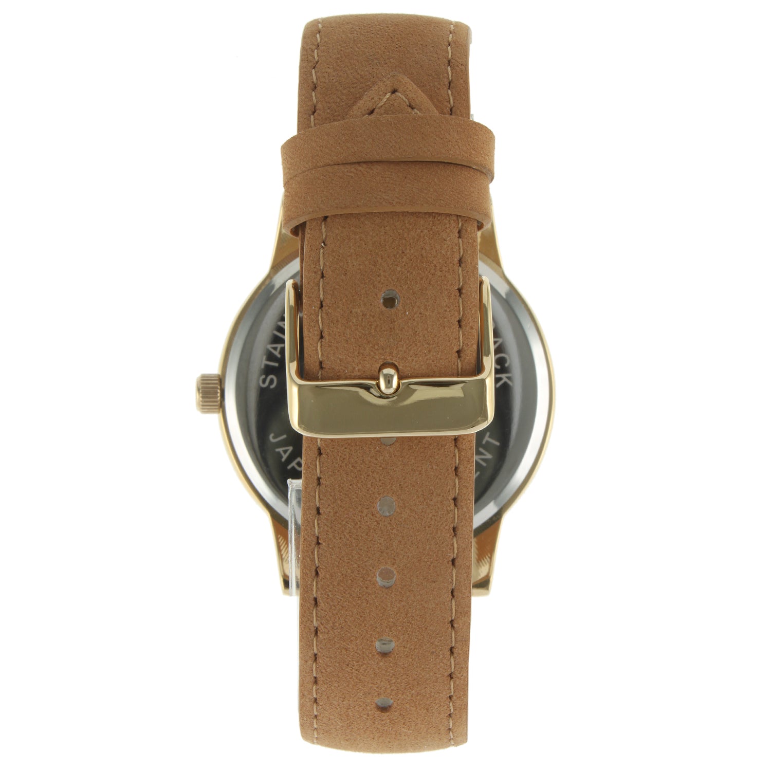 Women's 40mm Multi-Function Watch with Brown Suede Strap