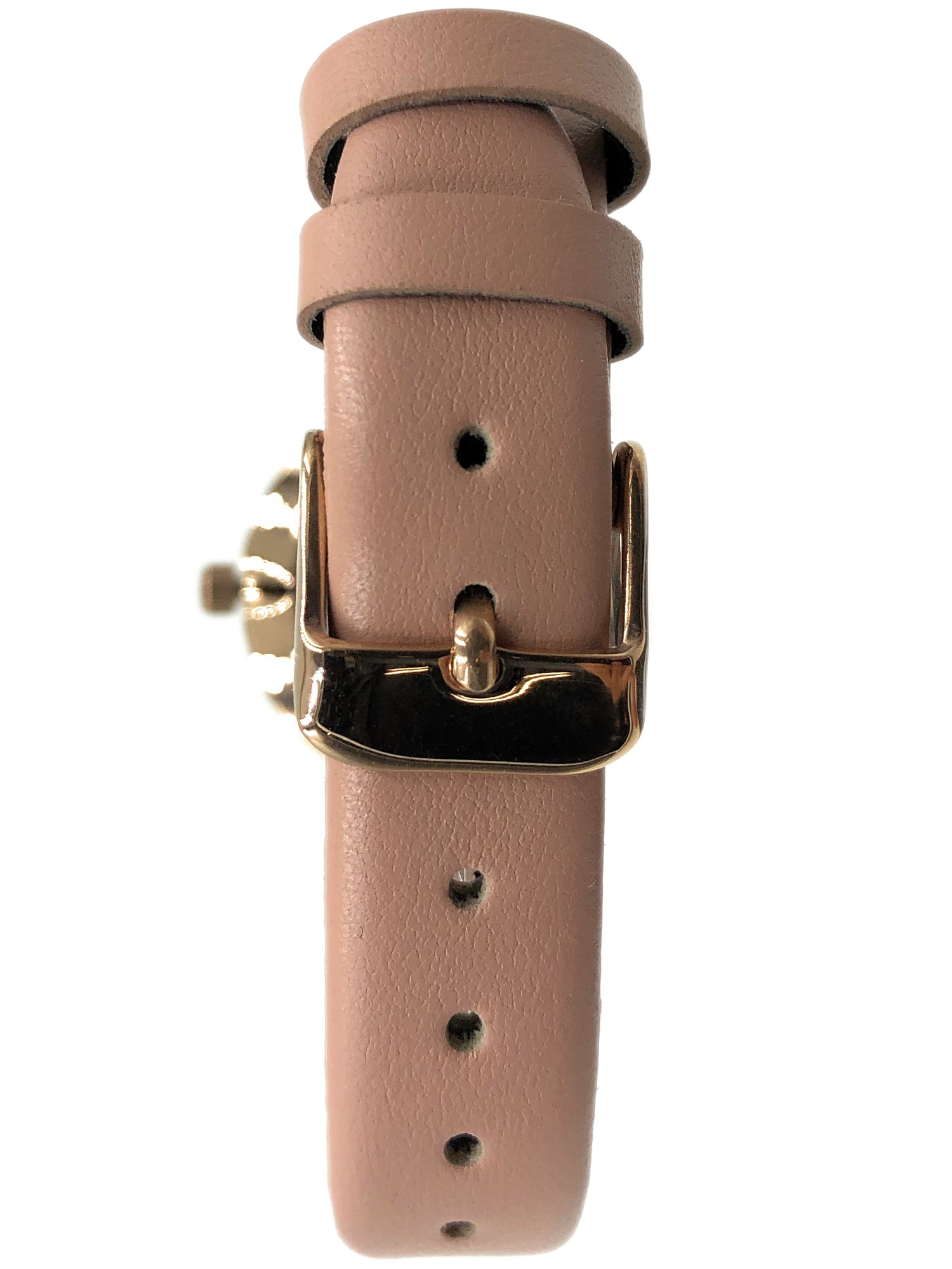 Women's 30mm Pink Modern Calfskin Leather Strap Watch