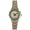 Womens Two-Tone Round 25mm Glow In The Dark Bracelet Watch