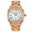 Women's 40mm Rose Gold Boyfriend Bracelet Watch with Crystal Bezel