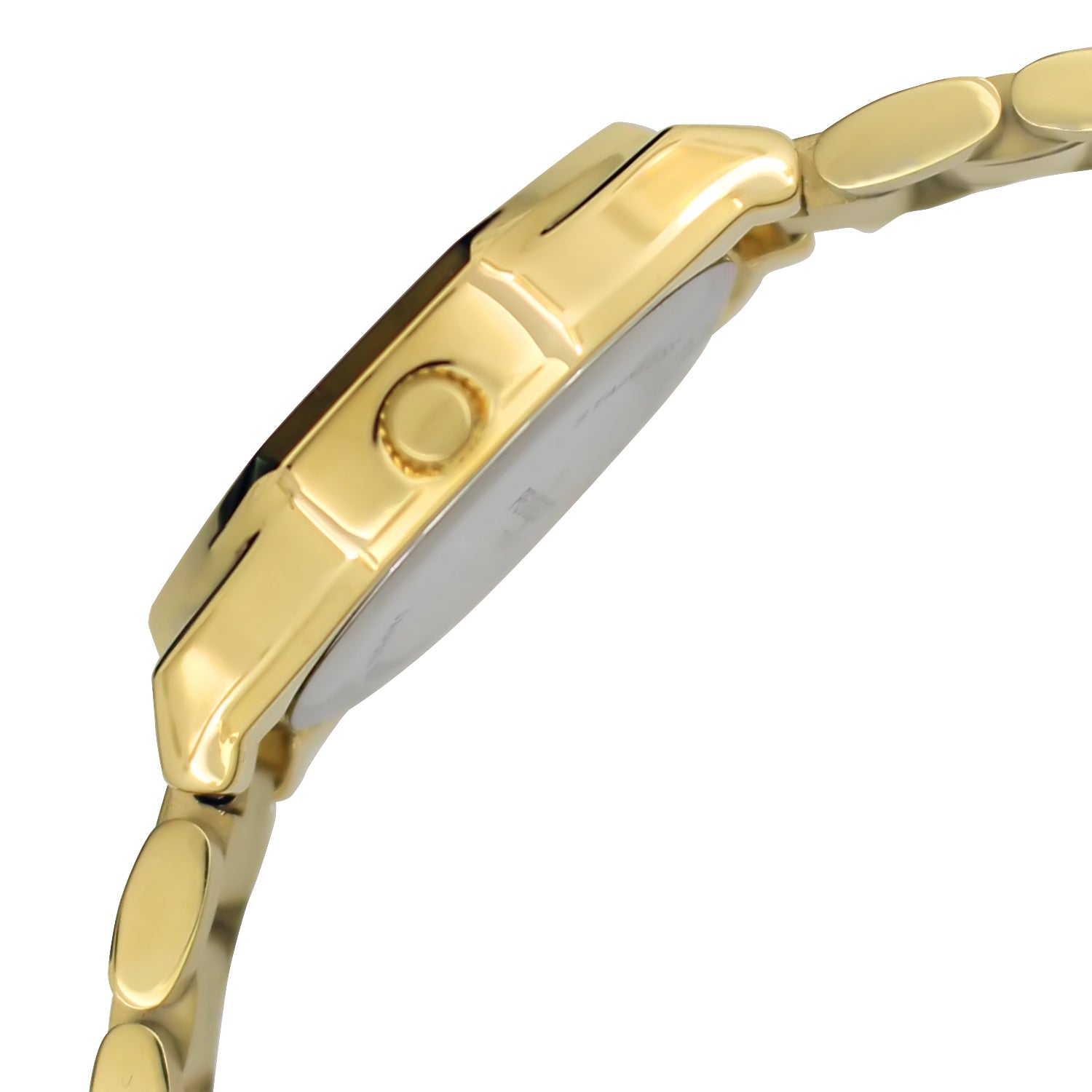 Women's 32mm Hex Shape Gold Bracelet Watch