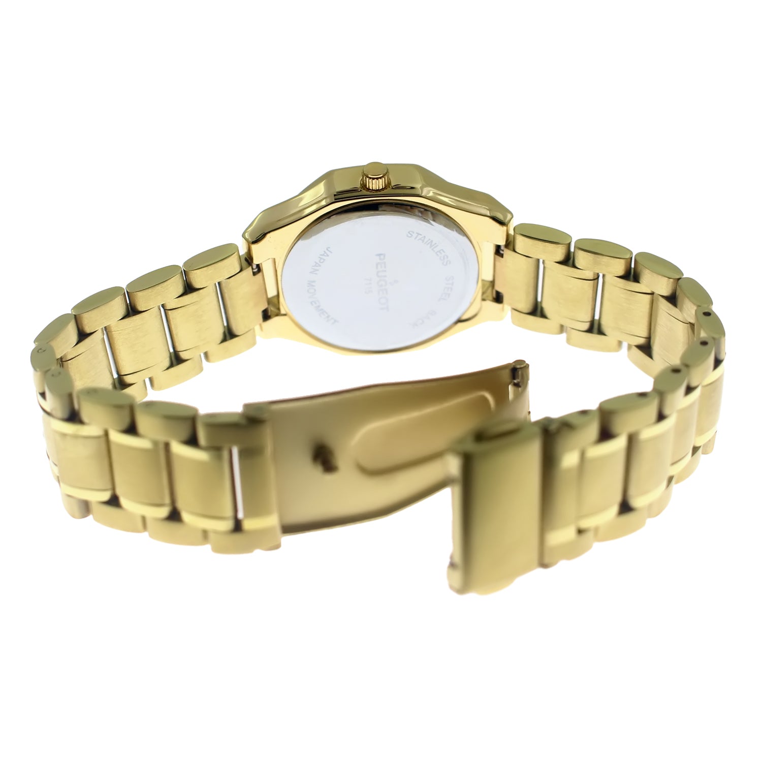 Women's 32mm Hex Shape Gold Bracelet Watch