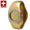 Women's Swiss Gold-Tone Crystal Accented Cuff Bangle Fashion Watch