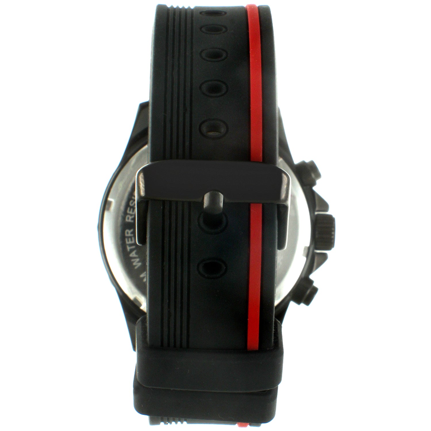 Men's 46mm Red Multi-Function Sport Rubber Watch