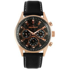 Men's Gold Plated Stainless Steel Multi Function Watch - Peugeot