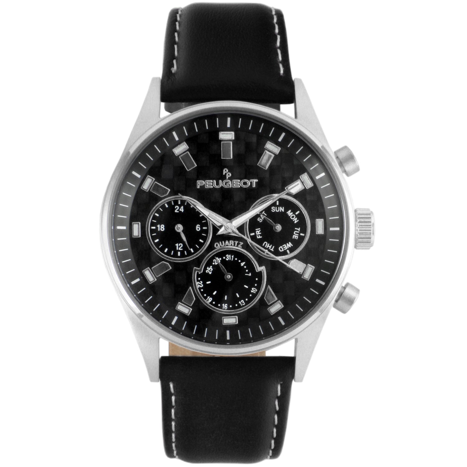 Peugeot Men Stainless Steel Multi Function Watch