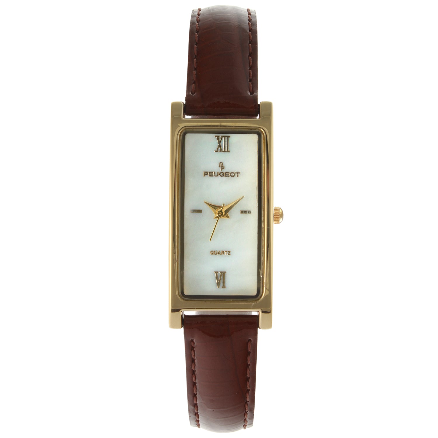 Peugeot Women's Leather Watch, Brown