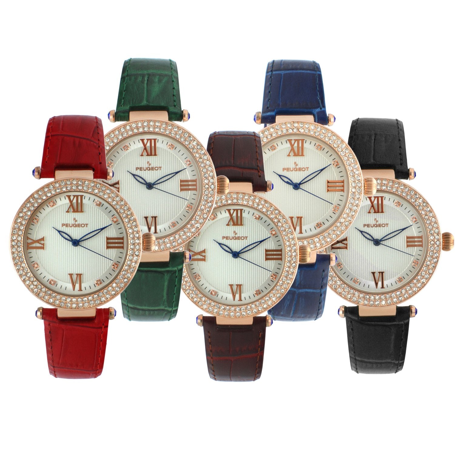 Women's Green Leather Watch - Peugeot Watches