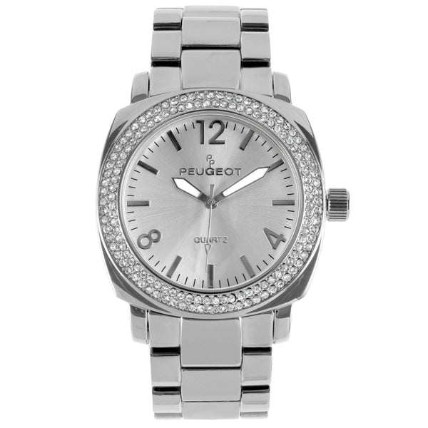 Woman Watches Boyfriend Oversized With Swarovski Crystal Bezel By Peugeot Peugeot Watches 0870