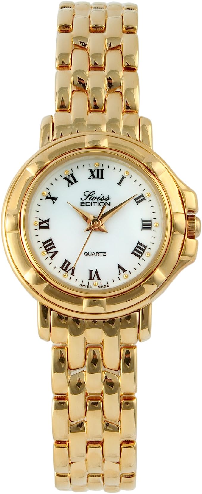 Swiss Edition Women's Watch with 23K Gold Plated Dress Bracelet